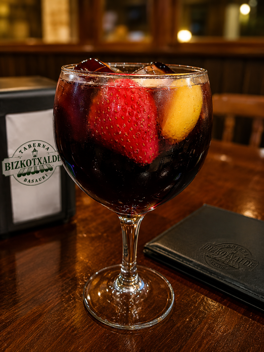 Copa preparada con frutas